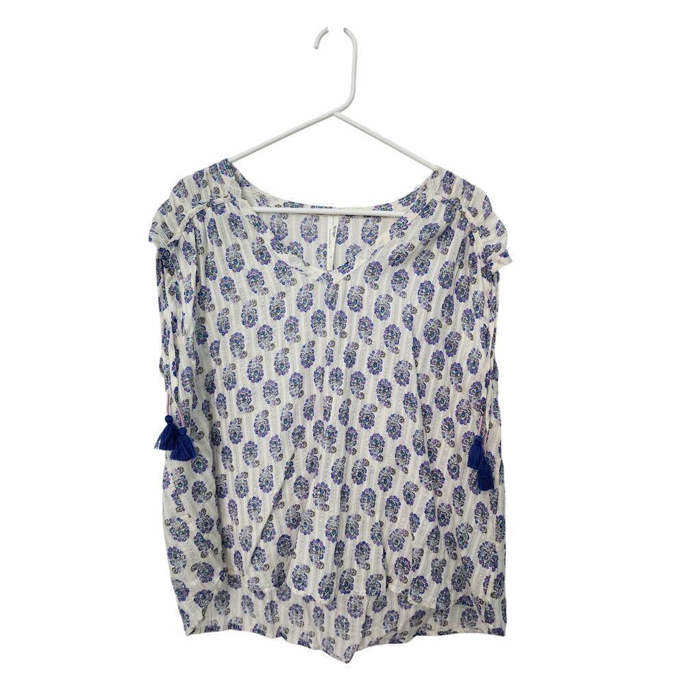 Anthropologie Terra Shirred Blouse, Size XL - Picture 2 of 6